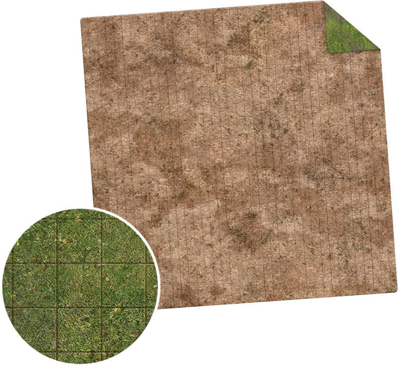 Broken Grassland Desert Scrubland Adventure Grid 3x3 Fuss OOP (Miniatures)