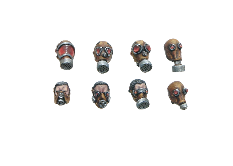 Conversion Parts Tox Guardsman Heads (10) (Miniatures)