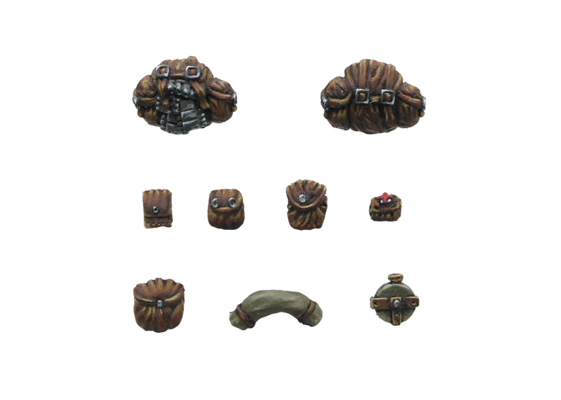 Conversion Parts Guardsman backpacks and pouches (Miniatures)