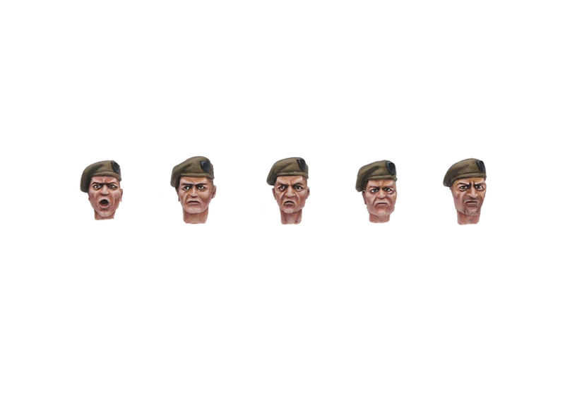 Conversion Parts Commando Heads (10) (Miniatures)