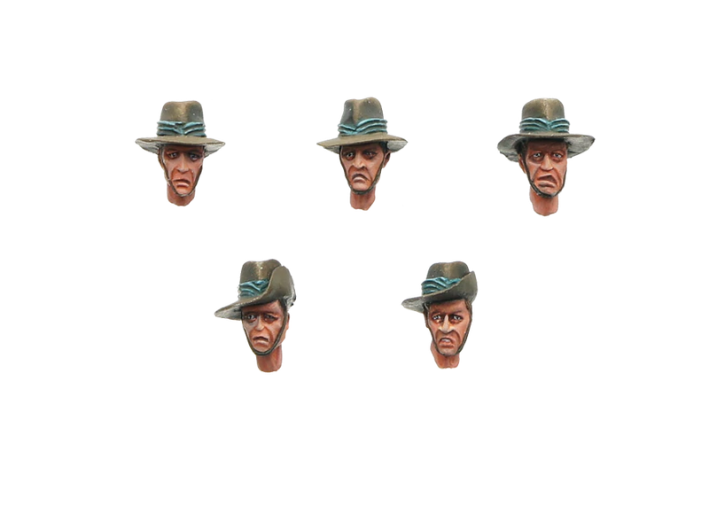 Conversion Parts ANZAC Heads (10) (Miniatures)