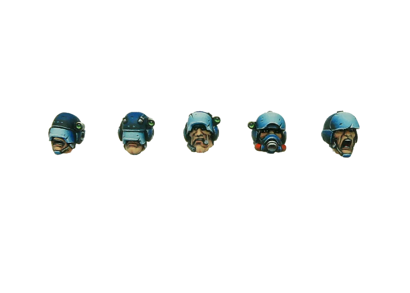 Conversion Parts Space Police Helmets (10) (Miniatures)