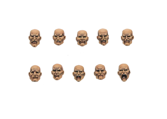 Conversion Parts Generic Male Heads (10) (Miniatures)