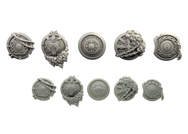 Conversion Parts Northern Tribe Shields (10) (Miniatures)