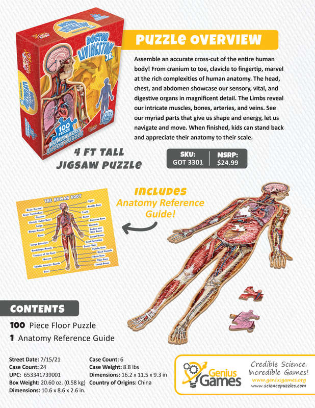 Dr. Livingstones Jr. Human Body Floor Puzzle (Board Games)