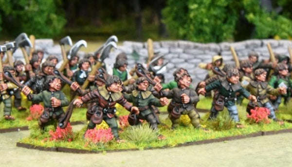 28mm Fantasy Oathmark Halfling Militia III (5) (Miniatures)