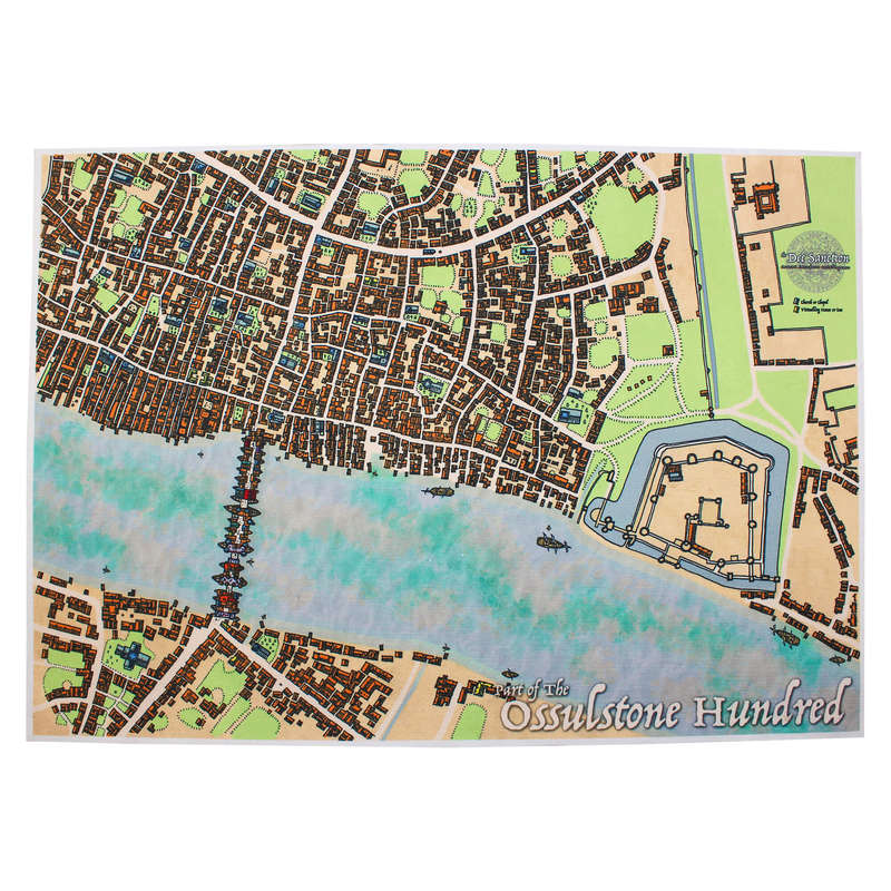 The Dee Sanction RPG Ossulstone Hundred Map A2 (Maps)