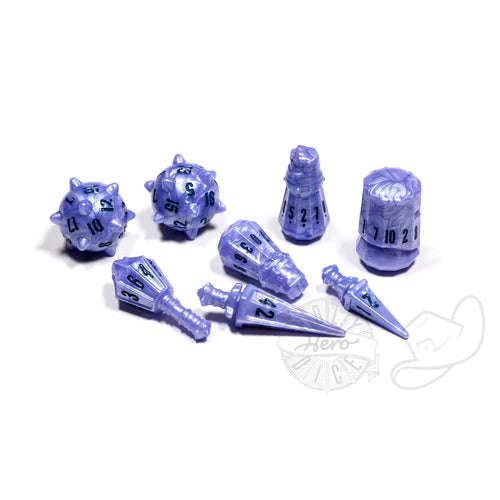 PolyHero Warrior 8 Dice Set Ghost Knight (Dice Sets & Games)