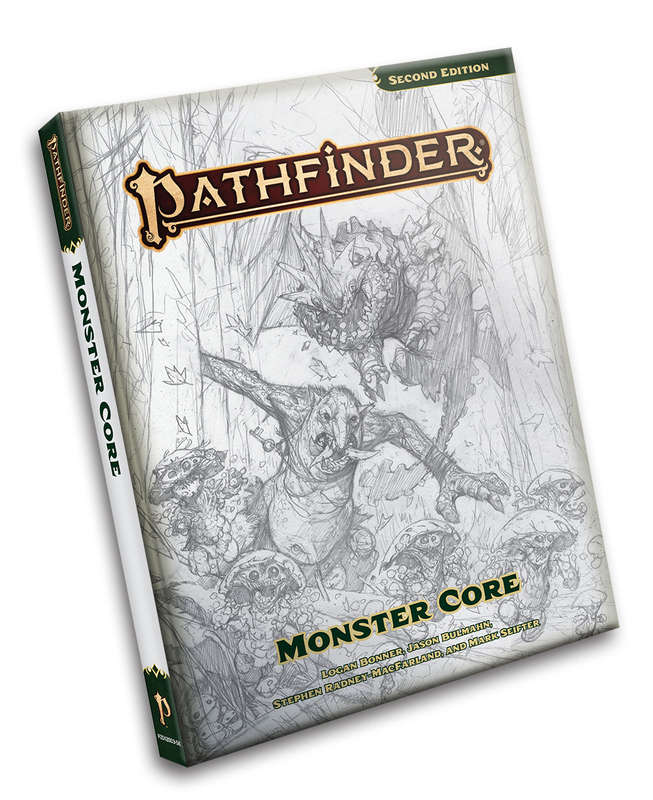 Pathfinder Monster Core Sketch Cover (RPGs)