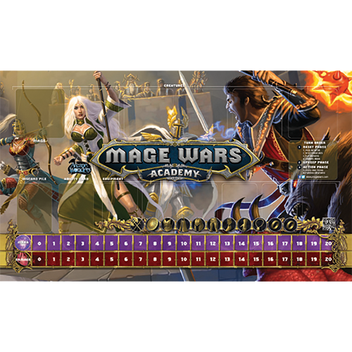 Mage Wars Priestess Warlock Playmat (Board Games)