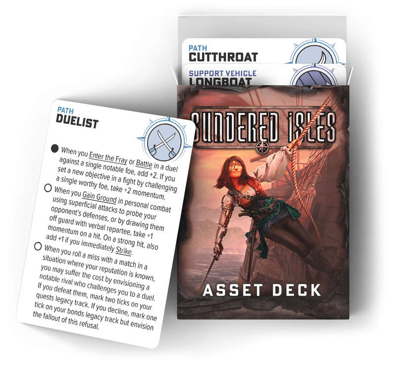 Ironsworn Starforged RPG Sundered Isles Asset Deck (RPGs)