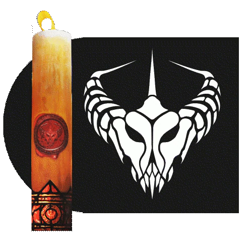 Ritual Candle Dice Tube Crown of the Night Mother (Dice Sets & Games)