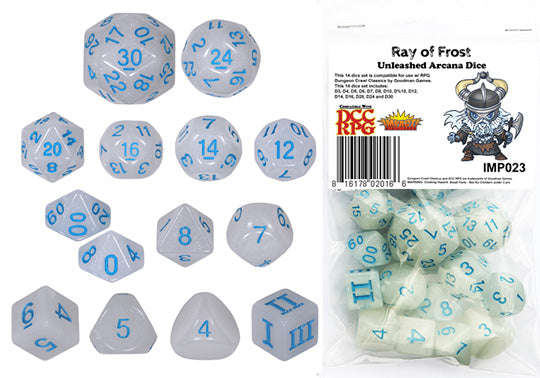 DCC Ray of Frost Dice Set (14) (Dice Sets & Games)