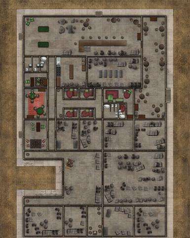 Deadlands NOIR MAP HOTEL/MANOR (Maps)