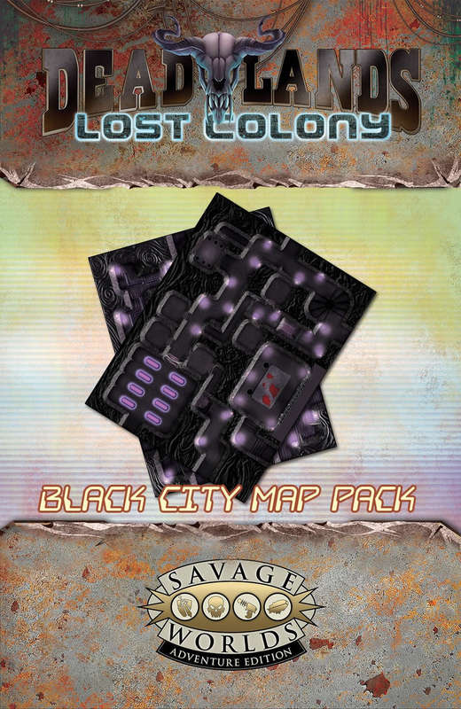 Deadlands Lost Colony Black City Map (Maps)