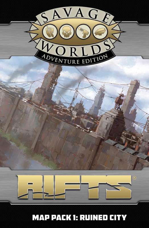 RIFTS Savage Worlds Map Pack 1 Ruined City (Maps)