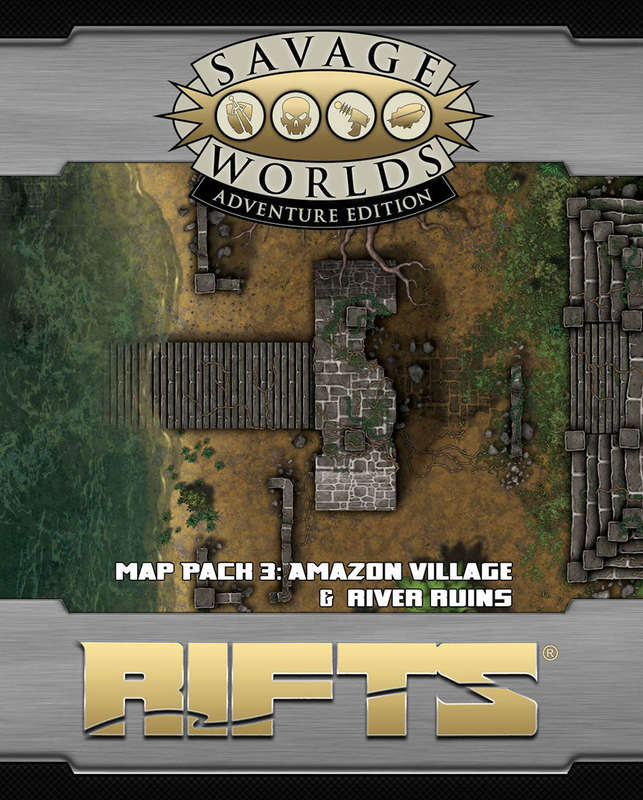 RIFTS Savage Worlds Map Pack 3 Jungle River (Maps)