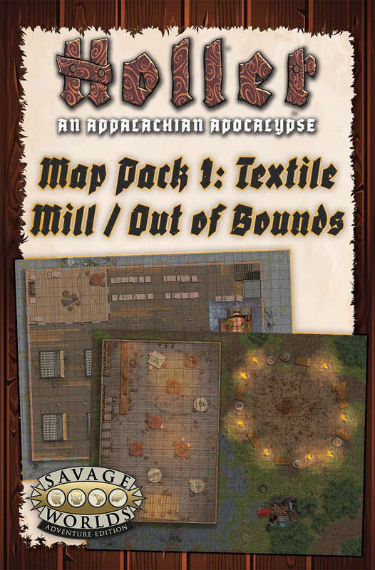 Holler RPG An Appalachian Apocalypse Map Pack 1 Textile Mill & Out of Bounds (Maps)