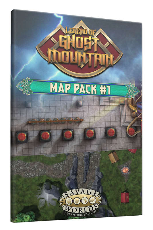 Savage Worlds RPG Legend of Ghost Mountain Map Pack 1 Hell Gate & Serpents Teeth (Maps)