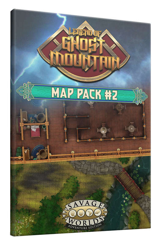 Savage Worlds RPG Legend of Ghost Mountain Map Pack 2 Oxherds Ring & Deadly Garden (Maps)