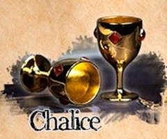 Player Token Gold Color Chalice In Metal Alloy (Board & Card Game Accessories)