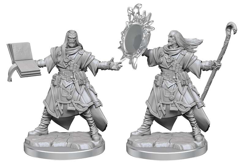 Pathfinder Legendary Cuts W02A Male Human Wizard (Board Games)