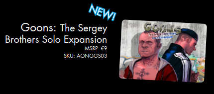 Goons The Sergey Brothers Solo Expansion (Board Games)