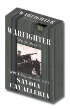 Warfighter WWII Mediterannean Exp 83 Savoia Cavalleria (Board Games)