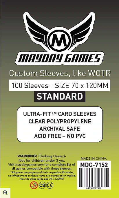 Standard War of the Ring Sleeves 70x122mm (100) (Card Sleeves)