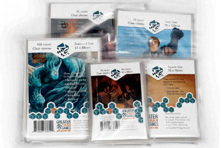 Greater than Games Standard Size Sleeves 63x88mm (100) (Card Sleeves)