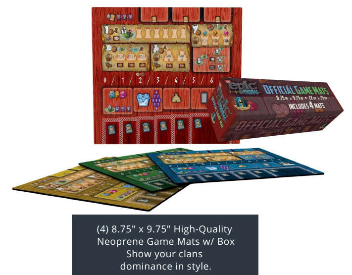 Tiny Epic Vikings Clan Mats 4-Pack (Board Games)