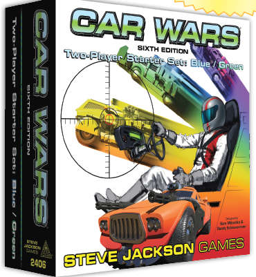 Car Wars Sixth Edition Two-Player Starter Set Blue/Green (Board Games)