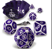 Metal Dice Set Purple (Dice Sets & Games)
