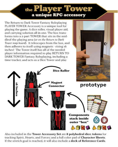 Return to Dark Tower RPG Player Tower Accessory Kit (RPGs)