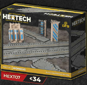 HexTech Trinity City Highways (10) (Board & Card Game Accessories)