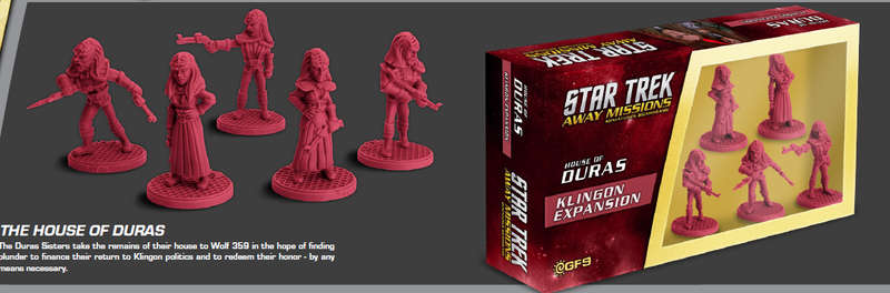 Star Trek Next Generation Klingon Away Team Duras Sisters (Board & Card Game Accessories)