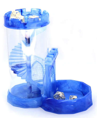 Magic Castle Dice Tower Blue (Dice Sets & Games)