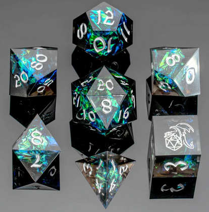 Captured Magic Hand Sanded Sharp Edge Resin Black (7) (Board & Card Game Accessories)