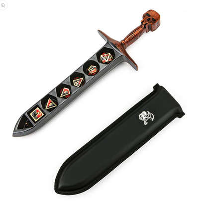 Grim Dagger Dice Case/Holder w/sheath Cover Copper (Dice Sets & Games)