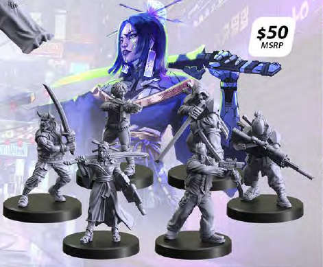 Cyberpunk Red Combat Zone Tyger Claws Starter (Miniatures)