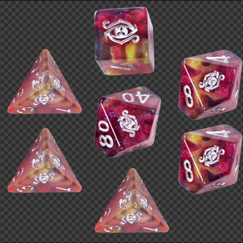 Elder Dice Eye of Chaos Glass and Wax Booster Pack (Dice Sets & Games)