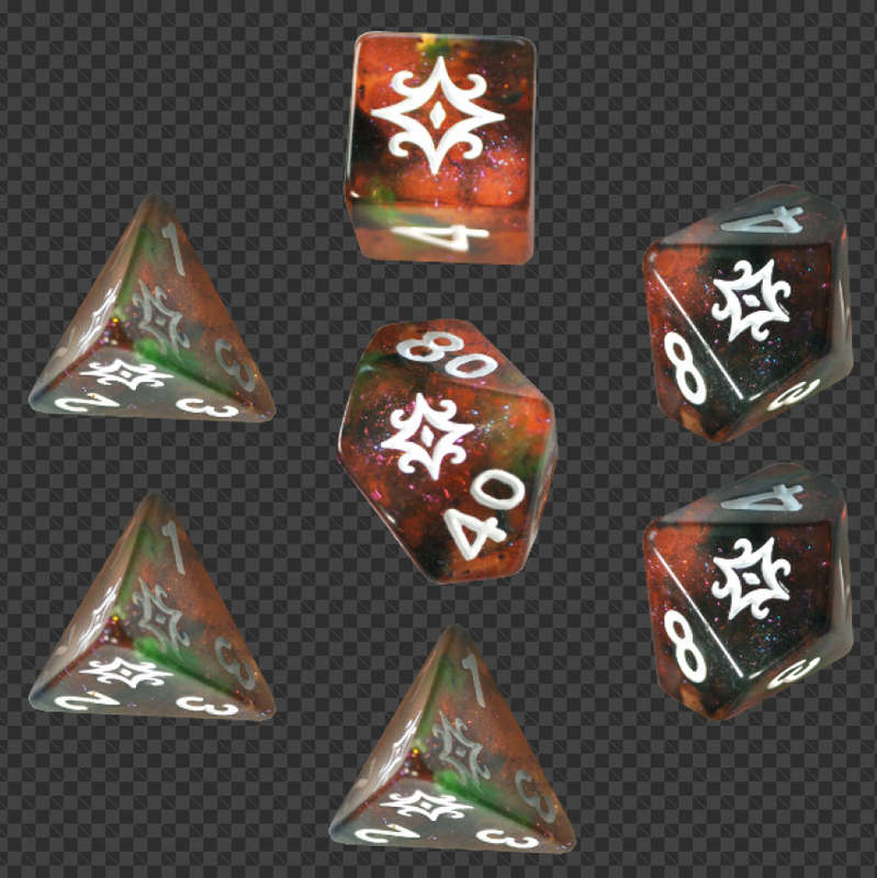Elder Dice Star of Azathoth Glass and Wax Booster Pack (Dice Sets & Games)