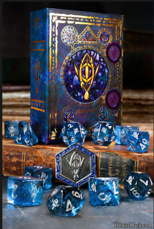 Elder Dice Seers Eye Polyhedral Set Interstellar (Dice Sets & Games)