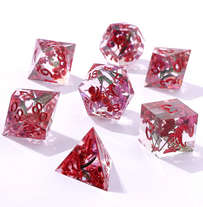 Captured Magic Sharp Edge Resin Dice Set Galactic Dust HYGBRR051 (Dice Sets & Games)