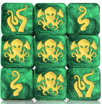 Tiny Epic Cthulhu Extra Dice Set (9) (Dice Sets & Games)