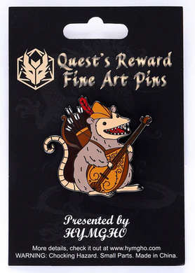 Quests Reward Fine Art Class Pins Melody Nightsong Opossum Bard (Board & Card Game Accessories)