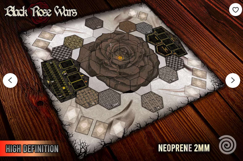 Black Rose Wars Rebirth White Playmat OOS (Board Games)
