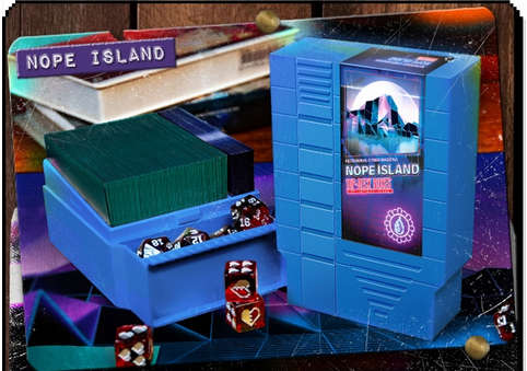 1UP Deck Box Blue Island (Board & Card Game Accessories)
