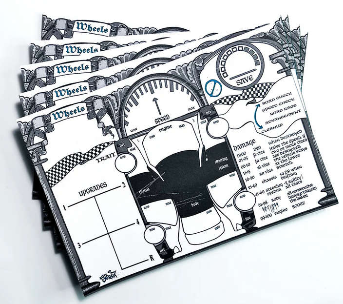 Mörl Borg RPG Slav Borg Wheels Sheets Notebook (RPGs)