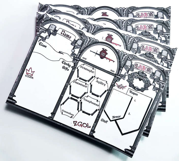Mörk Borg RPG Slav Borg Character Sheets Notebook (RPGs)
